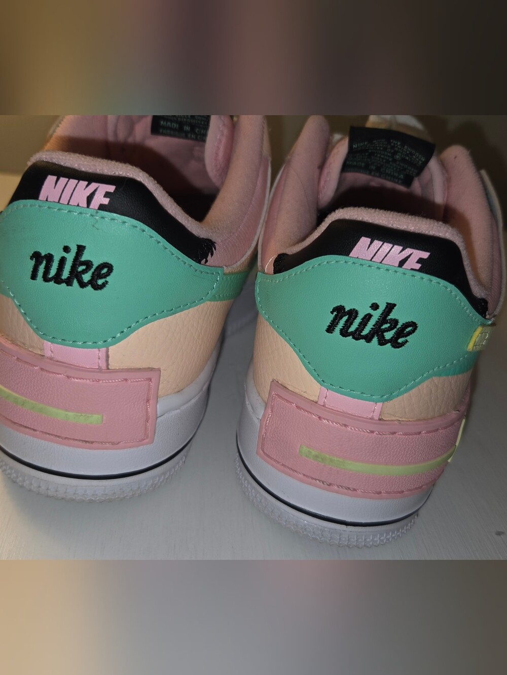 Nike Air Force 1 Shadow sneakers in the "Arctic Punch Barely Volt" Size 8 W/Box - Picture 3 of 10